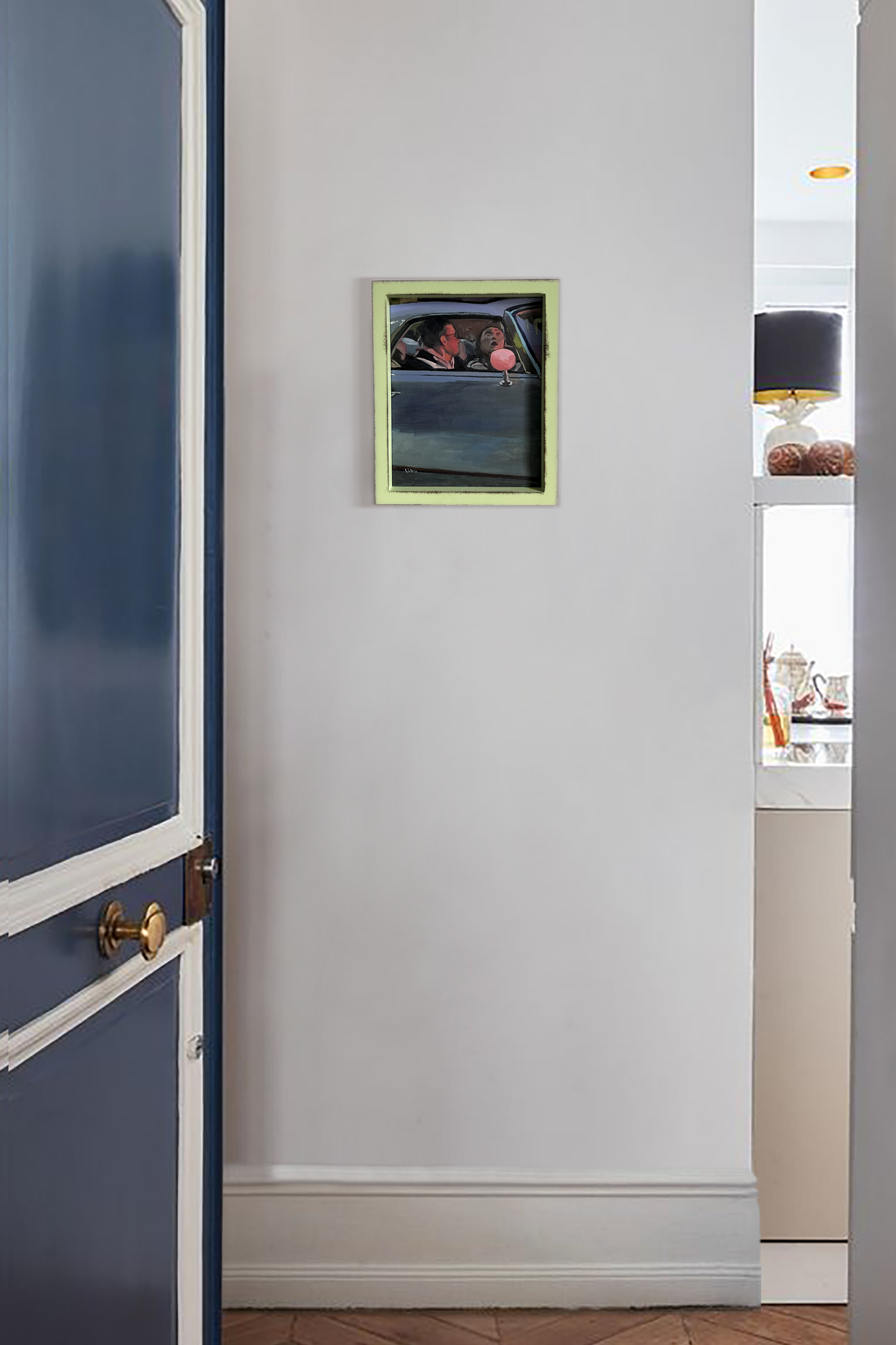 Original oil painting by Studio Libu, "Red Light"