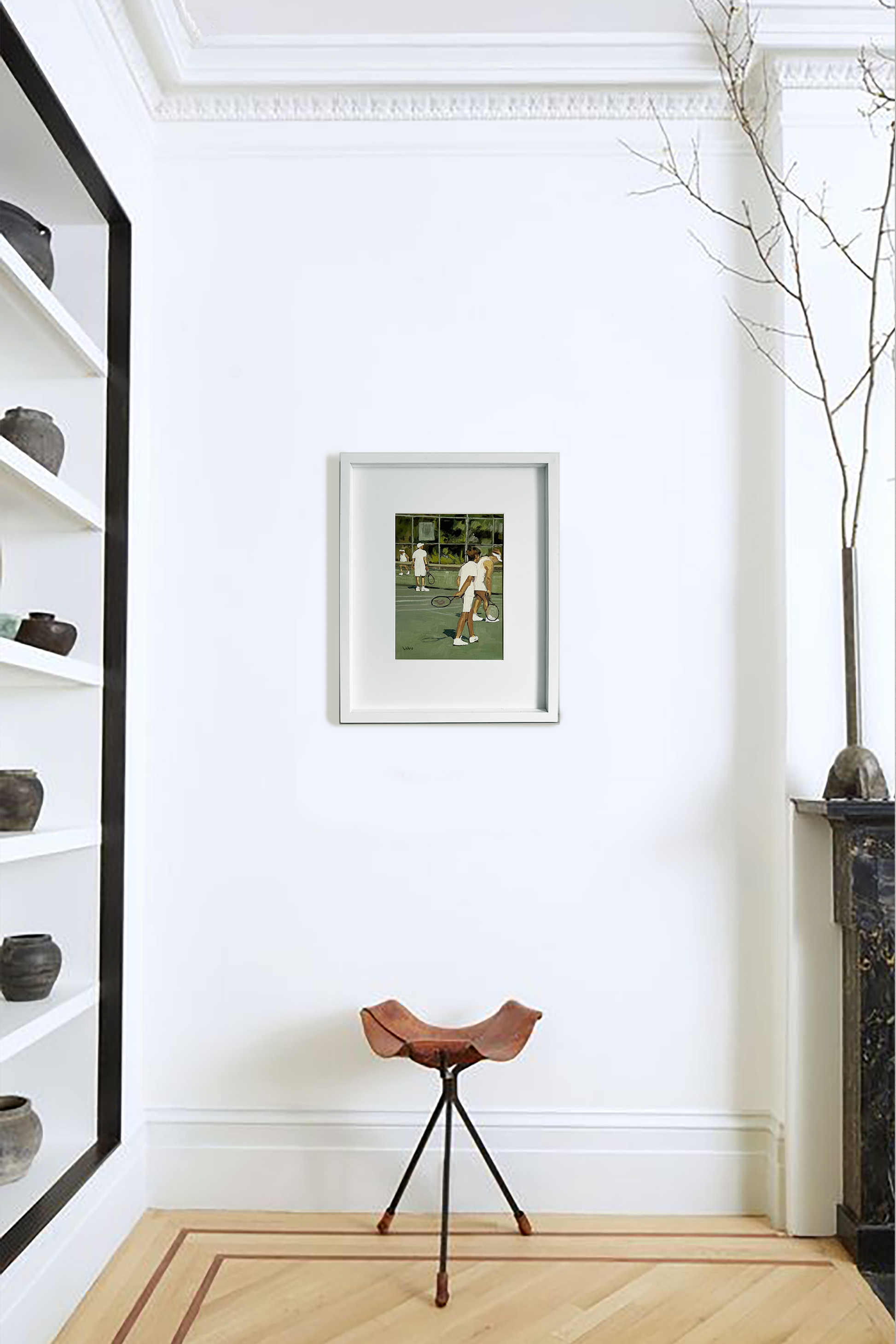 Members only tennis oil painting by Studio Libu