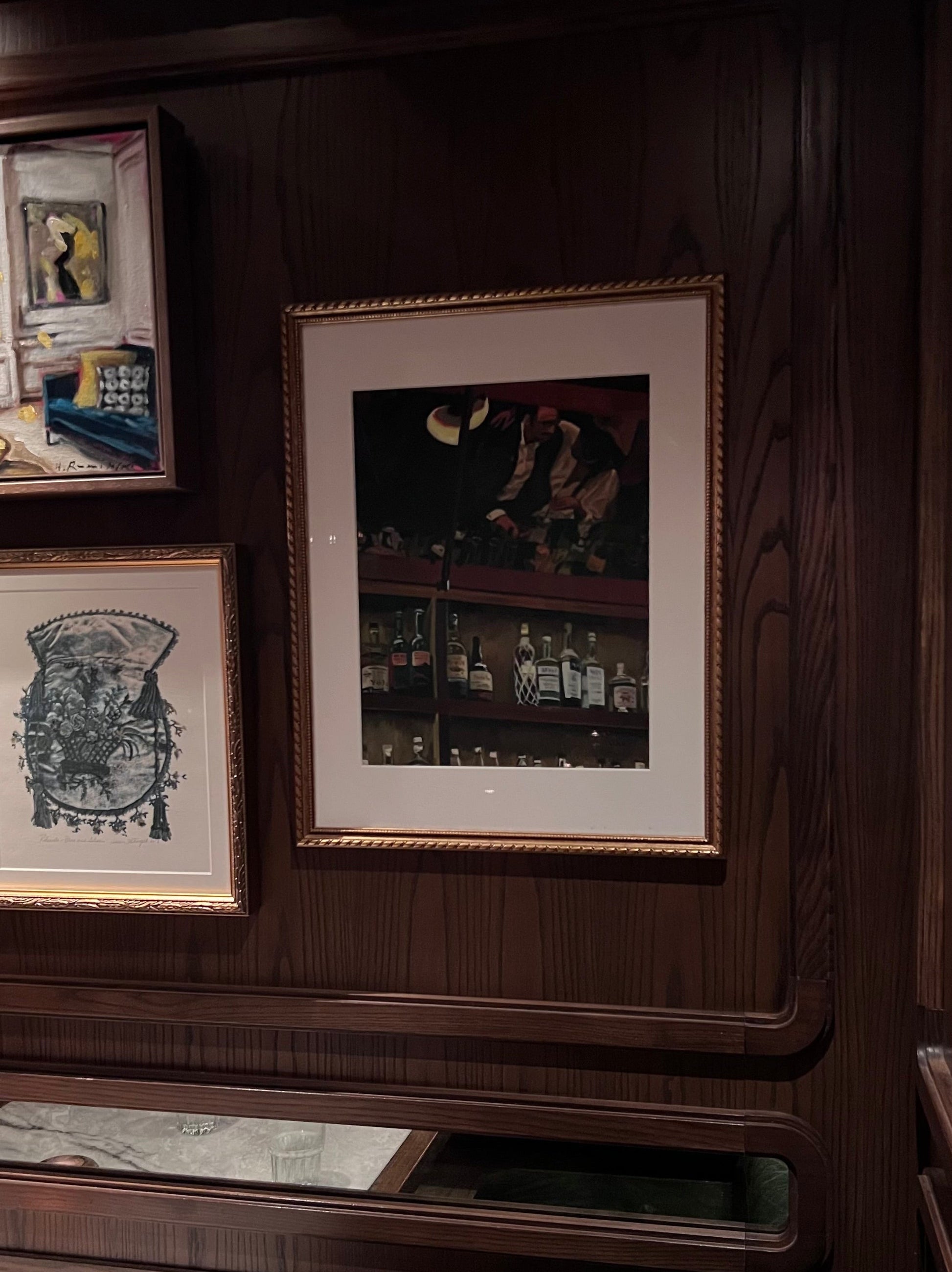 Limited edition print of New York bar