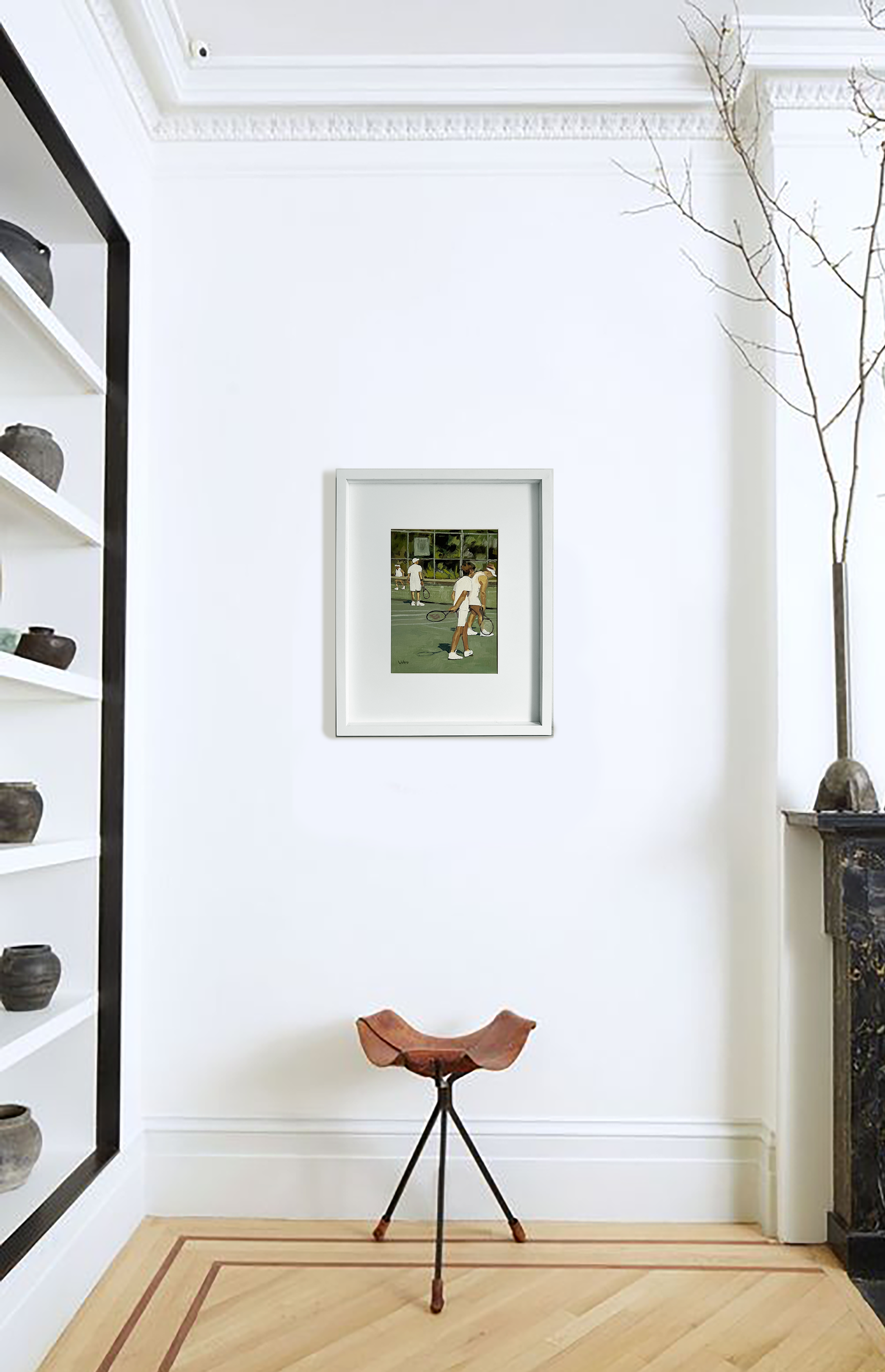 Members only tennis oil painting by Studio Libu