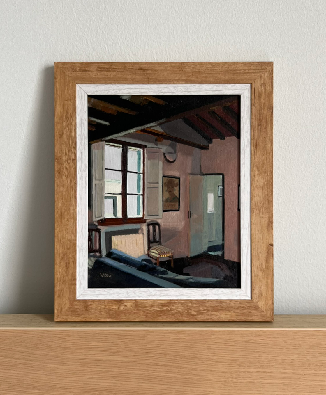 Original Oil painting Florence Airbnb interior 